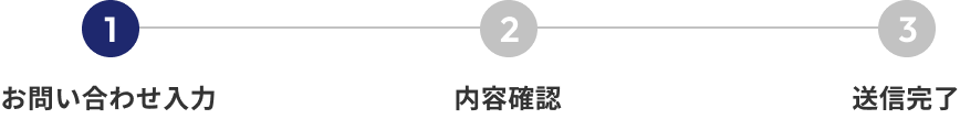 お問い合わせ入力