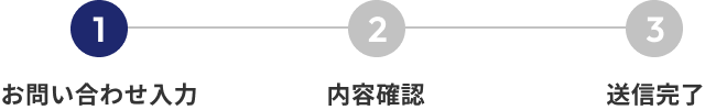 お問い合わせ入力