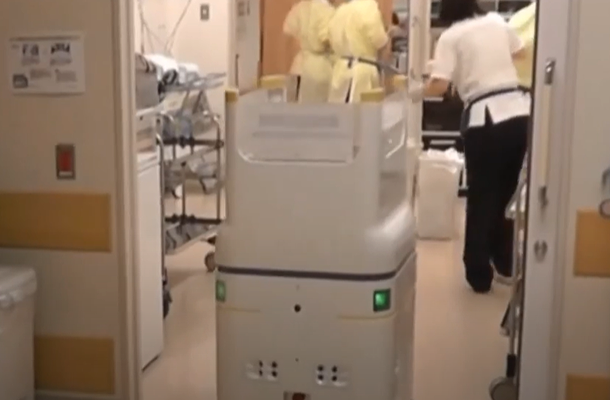 病院内薬剤トレー自動搬送システム