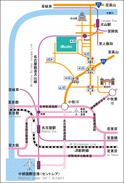 詳細地図【犬山事業所】